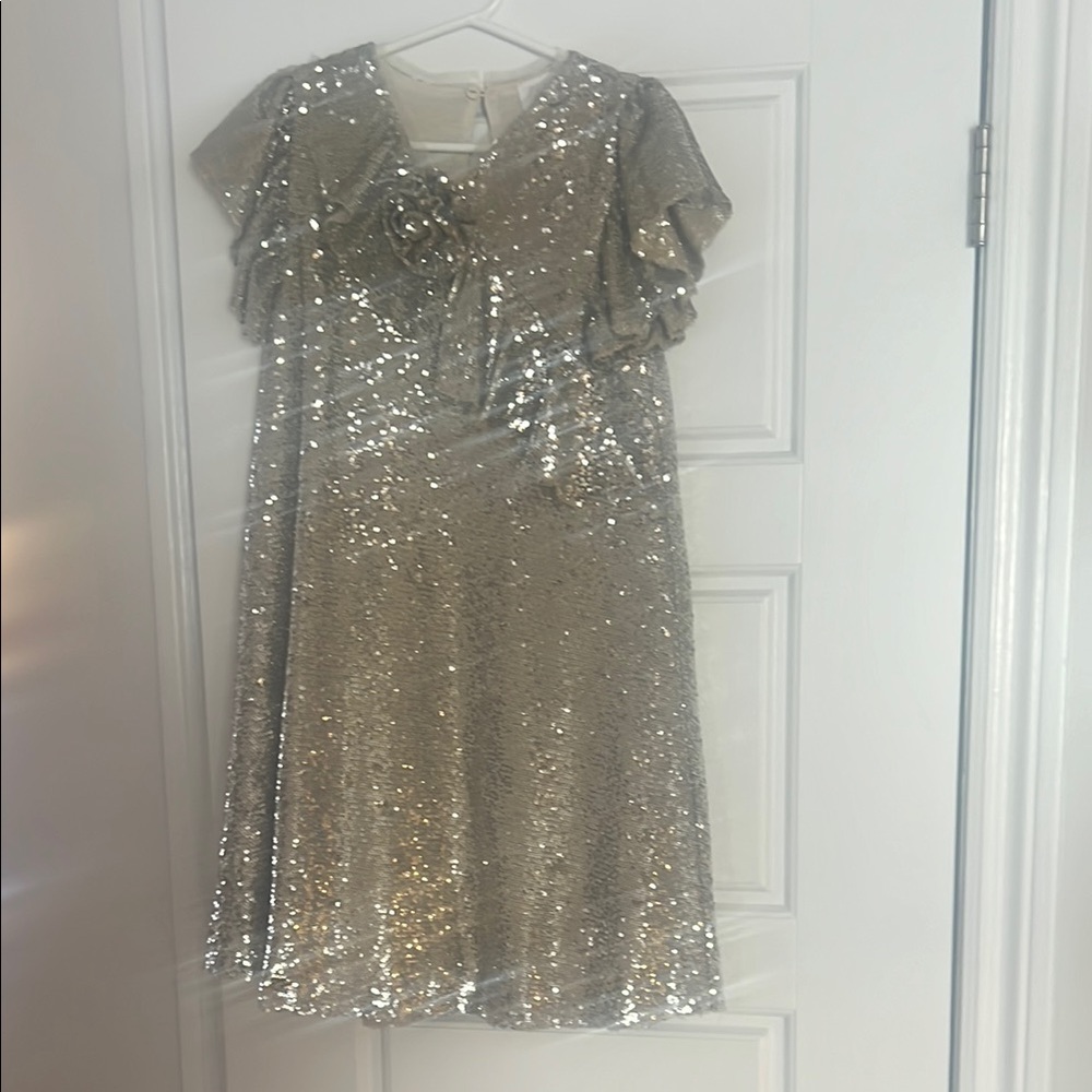 Zara Kids Gold Sequin Dress